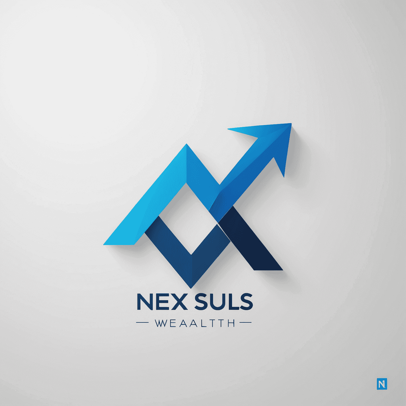 NexusWealth AU logo: A modern, sleek design combining a stylized 'N' and 'W' with a subtle graph or upward arrow, symbolizing financial growth. The logo uses the Intelligent Blue (#0066CC) color.